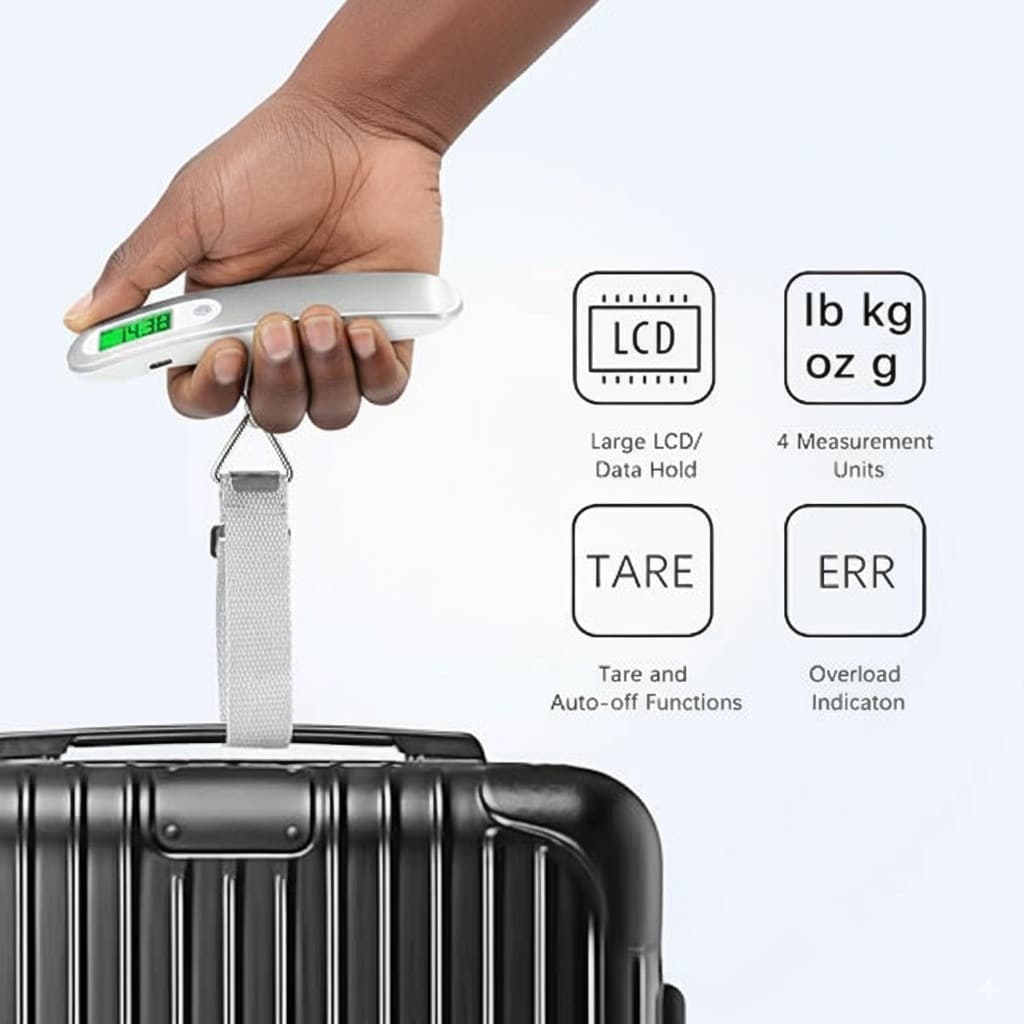 Rechargeable Portable Digital Luggage Scale - View 3
