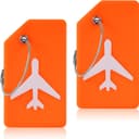 Travel Luggage Tags, Durable PU Leather Bag Tags Set of 2 - View 1